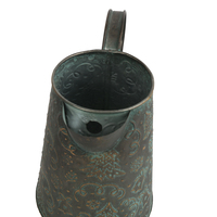 Nouvelle Jarre à Fleurs en Métal Galvanisé Style Ferme, Motif Vintage Bronze de Noël, Durable, pour Jardin et Décoration Intérieure, Cadeau 2022