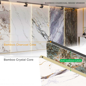 Luxury Bamboo Wood Marble Wall Panel Various Texture <strong>Design</strong> <strong>Interior</strong> Decorative Bamboo Wall Panel Suitable for Villa and <strong>Hall</strong> - Product Image 3