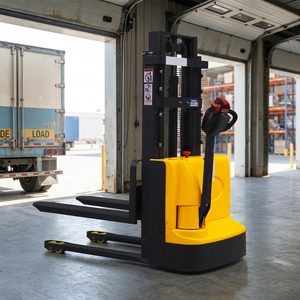 รถยกไฟฟ้า Stacker 3M 3.5M 4M ขนาด 1.2 ตัน 1.5 ตัน ได้รับการรับรองมาตรฐาน CE แบตเตอรี่ลิเธียม สำหรับคลังสินค้า - Product Image 2
