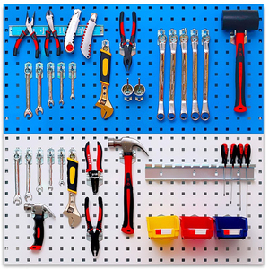 Square Hole Hardware Workbench <strong>Tools</strong> <strong>Hooks</strong> for Efficient Workspace Organization Hanging Boards Organization - Product Image 4