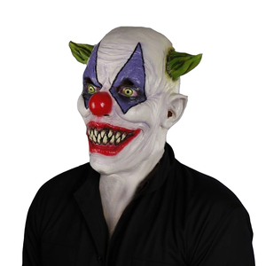 Mal <span class=keywords><strong>Joker</strong></span> Masque Halloween Carnaval Fête Horreur Tueur Clown Masques En Latex Effrayant LED Yeux Clown Masque Tête Couverture Cadeau De Vacances - Product Image 2
