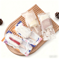 Sachet thermorétractable personnalisé en PP CPE biodégradable imprimé en héliogravure, à trois soudures latérales, pour emballage de bâtonnets glacés, qualité alimentaire, anti-fuite et anti-humidité