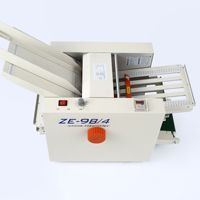 Machine à plier le papier pour brochures et enveloppes TEBAK ZE-8B/4 à grande vitesse, petite machine à brochures, agrafeuse et plieuse de papier