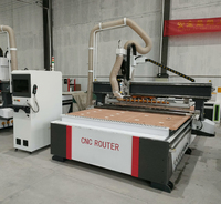 Routeur CNC pour bois 1325 ATC 8X4 pieds, changeur d'outils automatique, machine de découpe du bois avec cadre robuste