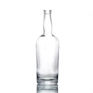 700ml Rum Whisky Vodka Liquor Glass Bottles Supplier Crystal White Material 70CL Spirits Bottles