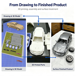 Custom SLA Resin Nylon <strong>3D</strong> Printing Service Low Volume FDM Manufacturing For Production Line Auxiliary Equipment - Product Image 2