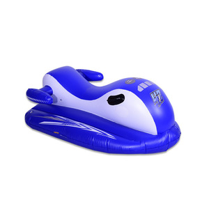 Moto acuática inflable de tejido tailandés de 120x40 cm, azul, para niños, para jugar en el agua - Product Image 3