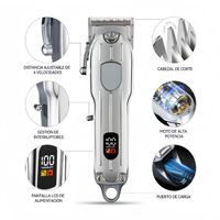 Professionelles Hundepflege-Set Kabellose Aufladbare Schermaschine Tierhaar-Trimmer-Set mit LED-Anzeige für Dickes Fell von Hunden, Katzen und Pfoten