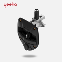 Loquet de panneau Yeeka 1710-B1 en plastique PA noir durable pour groupes électrogènes avec haute sécurité