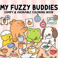 Mes compagnons en peluche : livre de coloriage confortable et adorable, papier doux, art au crayon pour enfants et adultes, design douillet
