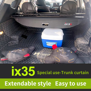 Cubierta de carga de <span class=keywords><strong>maletero</strong></span> retráctil de ajuste personalizado para <span class=keywords><strong>Hyundai</strong></span> Ix35 (2010-2023), Tucson L y <span class=keywords><strong>Santa</strong></span> <span class=keywords><strong>Fe</strong></span>-Almacenamiento de partición de equipaje trasero - Product Image 5