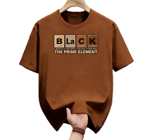 <span class=keywords><strong>Camiseta</strong></span> negra con la tabla periódica de los elementos, <span class=keywords><strong>camiseta</strong></span> gráfica con la orgullo de la melanina, color blanco - Product Image 2