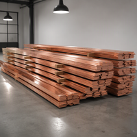 Barre plate en cuivre pur Hong Ye C11000 99,9% Cu 80x10x4500mm, longueur personnalisable, application industrielle, Tianjin