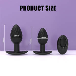 Pabrik grosir steker <span class=keywords><strong>Anal</strong></span> Vibrator prostat steker <span class=keywords><strong>Anal</strong></span> bahan silikon cocok untuk pria Vibrator steker bokong - Product Image 2