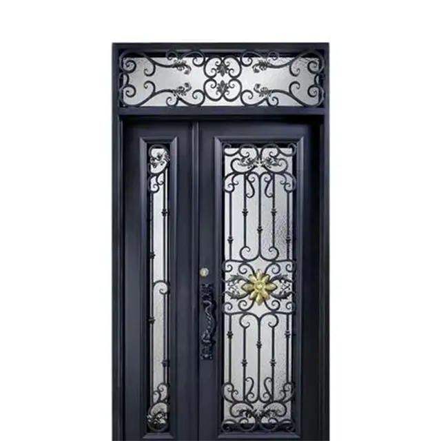 ABYAT Metal Doors Entrance Wrought Iron Swing Door Design For Home