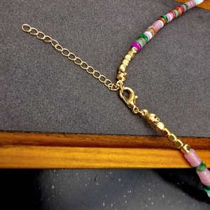 Kalung manik-manik Frisbee Musim Panas <span class=keywords><strong>2025</strong></span> untuk wanita berlian alami cahaya mutiara mewah ceruk rantai klavikula kupu-kupu - Product Image 3