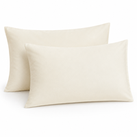 Housse de coussin en polyester brossé durable avec fermeture à rabat, lavable en machine, fournisseur de literie en gros