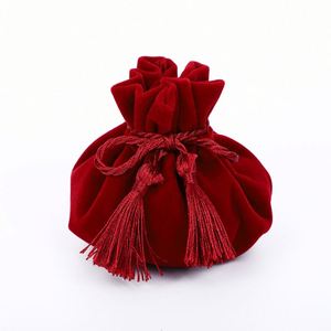 Sacs de rangement en velours pour bijoux, bonbons de mariage et cadeaux, vente en gros - Product Image 6