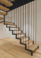 CBMmart Special Design Indoor Holzkiste Schritte Schwimmende Treppe