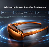 Lunettes VR 4K Ultra-claires Grand écran 3840*1080 pour films 2D/3D et jeux, connexion directe DP, Wi-Fi, mise en miroir d'écran, Esports