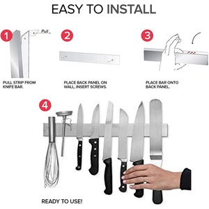 <span class=keywords><strong>Support</strong></span> mural magnétique pour couteaux de cuisine en acier inoxydable, multicolore, écologique, très vendu - Product Image 6