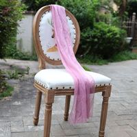 Voile transparent uni pour drapage d'arche de mariage, panneau de rideau de fond, décoration de scène extérieure pour fêtes, vente en gros