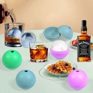 Creative Reusable Single-Hole Silicone Ice Ball Mold Quick-Freezing Easy Release with Inner Diameter 45 55 60mm Ice Cream <b>Tools</b> - Product Image 5