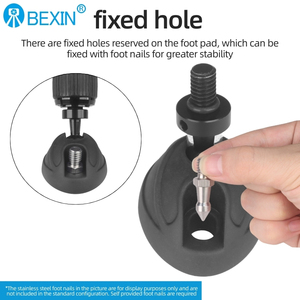 BEXIN universel 3/8 "tré<span class=keywords><strong>pied</strong></span> rotatif en caoutchouc en alliage d'aluminium anti-dérapant tré<span class=keywords><strong>pied</strong></span> repose-pieds - Product Image 5