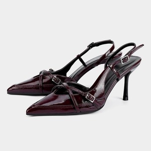 Nuevas Sandalias de Tacón de Aguja con Punta en Pico y Tiras Cruzadas con Hebilla para Mujer - Estilo Mule - Product Image 4