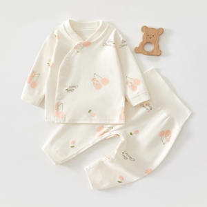 Ropa de Bebé para Primavera/Otoño, Conjunto de Dos Piezas para Recién <span class=keywords><strong>Nacidos</strong></span>, Ropa Interior Térmica de Algodón Puro, Antibacteriana, Unisex, Talla 6 - Product Image 6