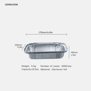 Giá rẻ nhất bịt kín Alu lá <span class=keywords><strong>container</strong></span> lá bánh <span class=keywords><strong>container</strong></span> nhỏ Baking thiếc lá <span class=keywords><strong>Container</strong></span> có nắp đậy - Product Image 3
