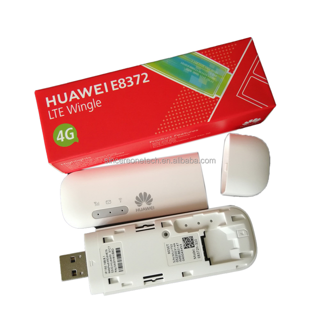 Hua Wei E8372h-153 Wireless External LTE USB Modem with WiFi 150Mbps Down/50Mbps up Supports up to 10 Users