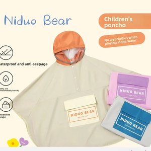 Poncho de lluvia grueso de doble capa impermeable para adultos lindo de alta calidad para niños - Product Image 6