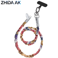 Kabel Data Tipe-C ke Tipe-C Desain Baru PD 60W untuk Pengisian Cepat, Bahan Anyaman Motif Bunga, Kabel Pengisi Daya Ponsel