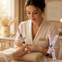 Perceuse à ongles électrique sans fil rechargeable, lime à ongles portable avec charge USB pour la maison et le salon, faible niveau sonore