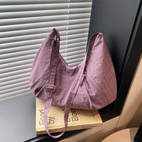 Sac fourre-tout personnalisé avec logo, écologique, couleur unie, léger, en nylon, avec fermeture éclair, design plissé, réutilisable