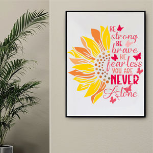 23.6x23.6 inç Büyük Boy Yeniden Kullanılabilir Kendin Yap Ayçiçeği Şablonu Ahşap Duvarlar Mobilya El Sanatları Üzerine Boyama İçin - Product Image 3