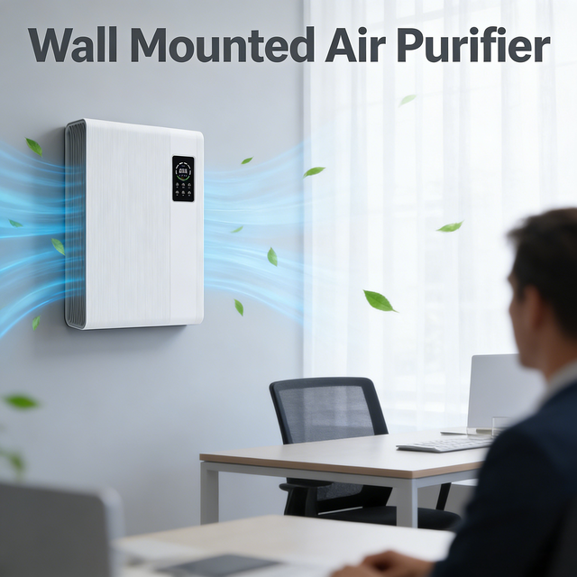 Home Office Room Air Purifier 45m2 Air Cleaner Wall Mounted Household Air Purifier for Home