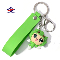 Longzhiyu, usine ODM avec 20 ans d'expérience, porte-clés en PVC 3D pour souvenirs de voitures, porte-clés en silicone PVC personnalisé avec logo