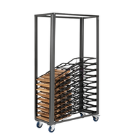 Chariot de transport de chaises empilables professionnel robuste pour événements et restaurants