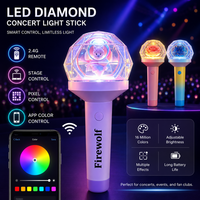 Barra de Luz LED Inalámbrica con Diseño de Diamante, Control de Grupo 2.4G, Logotipo y Color de Luz Personalizables para Días Deportivos, Eventos en Estadios y Apoyo a los Fans