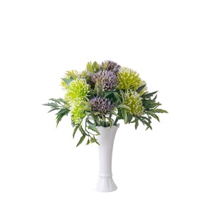 CallaFloral Artificielle Fleur de Cardinale Nordique à Branche Unique, Verte et Violette, en Plastique, Décoration Intérieure - Product Image 5