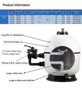 <span class=keywords><strong>Filtro</strong></span> <span class=keywords><strong>a</strong></span> <span class=keywords><strong>Sabbia</strong></span> in Gelcoat da 36 Pollici in Fibra di Vetro <span class=keywords><strong>a</strong></span> Montaggio Laterale Topguy per Piscine Fuori Terra, Piscine, Saune, Acquari - Prodotto in Fabbrica Cinese - Product Image 5