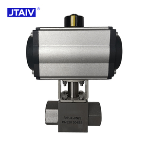 Válvula de Bola Neumática de Acero Inoxidable 304/316 Tipo T/L de Tres Vías con Rosca de Alta Presión PN320 OEM DN25 - Product Image 3