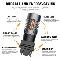 RCJ LED-Birnen 1156 1157 BAU15S PY21W P21W W5W, 24SMD 5730 Chip LED Brems- und Rückfahrleuchte, Auto-Ersatzlampe