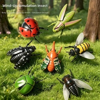 Jouet insecte à remonter Hercules Beetle pour enfants, modèle de scarabée à mécanisme, jouet insecte rampant simulation cigale