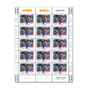 Timbres-poste US violets, rouleau doré, design <span class=keywords><strong>Agnes</strong></span> Varda, drapeaux postaux, Postcrossing, timbres-poste vintage français, étiquettes - Product Image 4