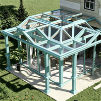 Verrière en verre sur mesure avec design intérieur professionnel, véranda de luxe pour villas et projets résidentiels