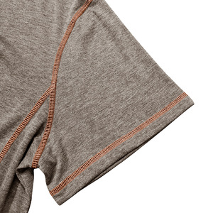 2025 été européen américain hommes T-<span class=keywords><strong>Shirt</strong></span> à col rond pour <span class=keywords><strong>Amazon</strong></span> Colorblock haut avec motif solide à manches courtes Henry chemise - Product Image 5