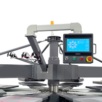 Presse à Chaud Rotative Automatique Microtec Apex X8 à 8 Stations, 16x20 Pouces, Pneumatique, Multi-Postes, pour Transfert Thermique de T-shirts